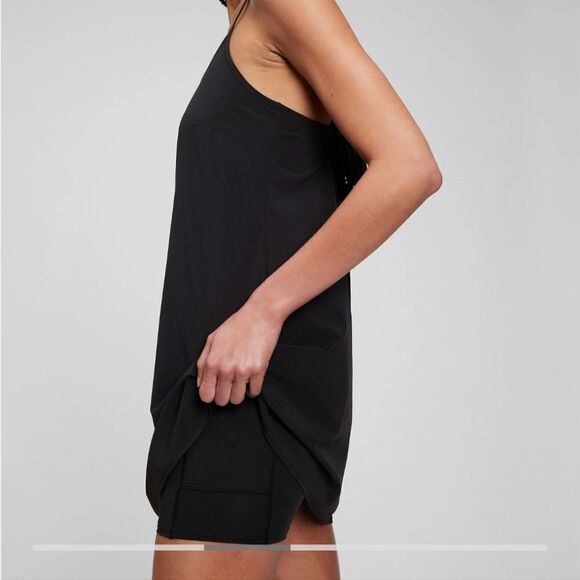 New Gap Tennis Yoga Golf one piece Workout Pink Dress built-in shorts GapFit NWT - Picture 4 of 7